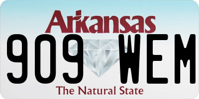 AR license plate 909WEM