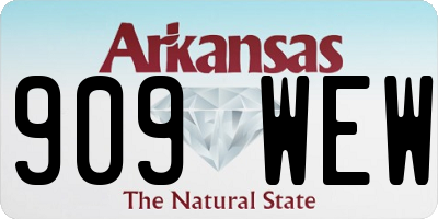 AR license plate 909WEW