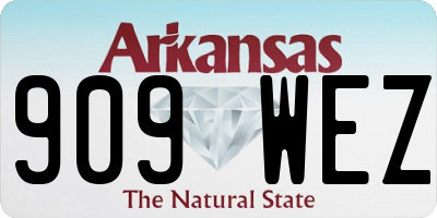 AR license plate 909WEZ