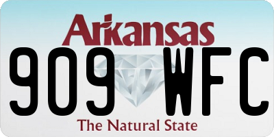 AR license plate 909WFC