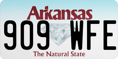 AR license plate 909WFE