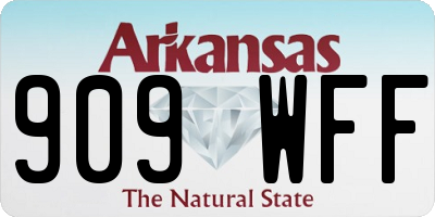 AR license plate 909WFF