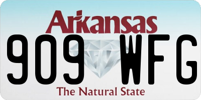 AR license plate 909WFG