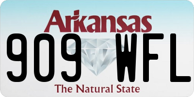 AR license plate 909WFL