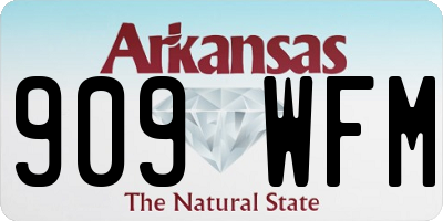 AR license plate 909WFM