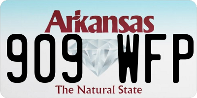 AR license plate 909WFP