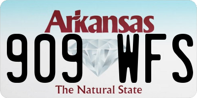 AR license plate 909WFS