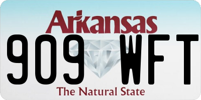 AR license plate 909WFT