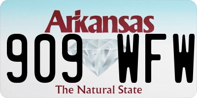AR license plate 909WFW