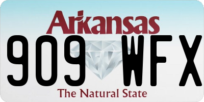 AR license plate 909WFX