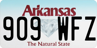 AR license plate 909WFZ