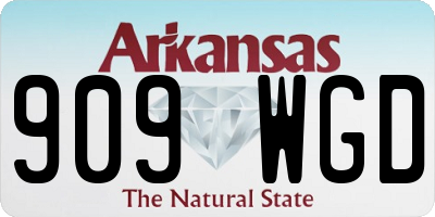 AR license plate 909WGD