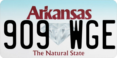 AR license plate 909WGE