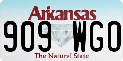 AR license plate 909WGO