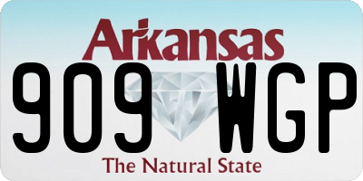 AR license plate 909WGP