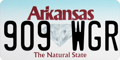 AR license plate 909WGR