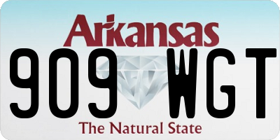 AR license plate 909WGT