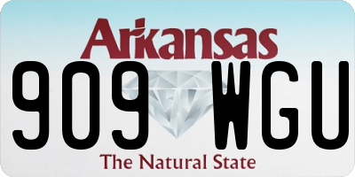 AR license plate 909WGU