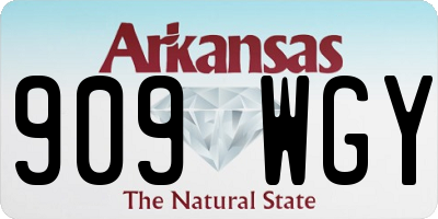 AR license plate 909WGY