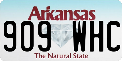 AR license plate 909WHC