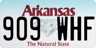 AR license plate 909WHF