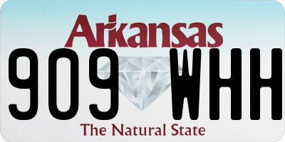 AR license plate 909WHH
