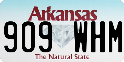 AR license plate 909WHM