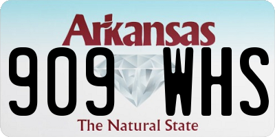 AR license plate 909WHS