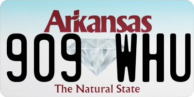 AR license plate 909WHU