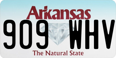 AR license plate 909WHV