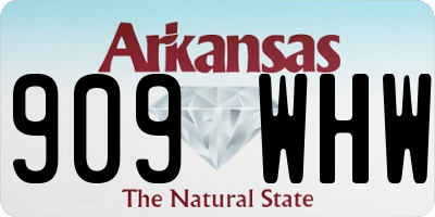 AR license plate 909WHW