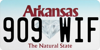 AR license plate 909WIF