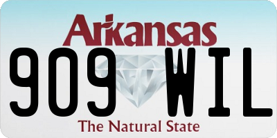 AR license plate 909WIL