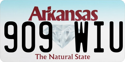 AR license plate 909WIU