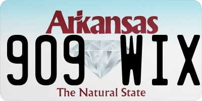 AR license plate 909WIX