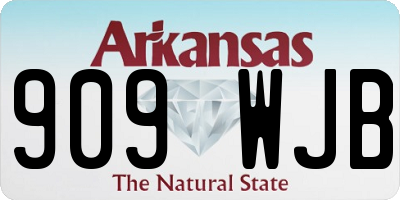 AR license plate 909WJB