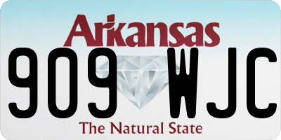AR license plate 909WJC