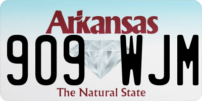 AR license plate 909WJM