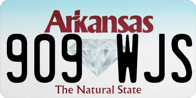 AR license plate 909WJS