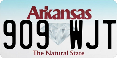AR license plate 909WJT