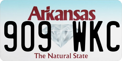 AR license plate 909WKC