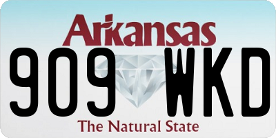 AR license plate 909WKD