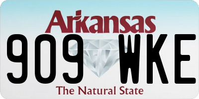 AR license plate 909WKE
