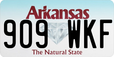 AR license plate 909WKF