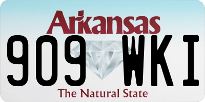 AR license plate 909WKI