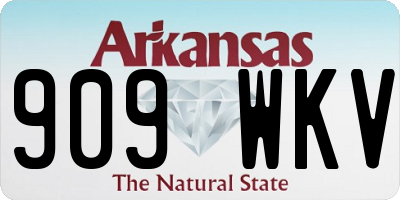 AR license plate 909WKV