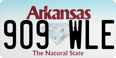 AR license plate 909WLE