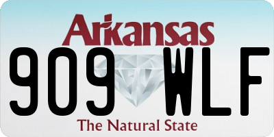 AR license plate 909WLF