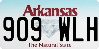 AR license plate 909WLH
