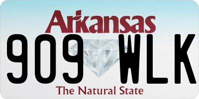 AR license plate 909WLK